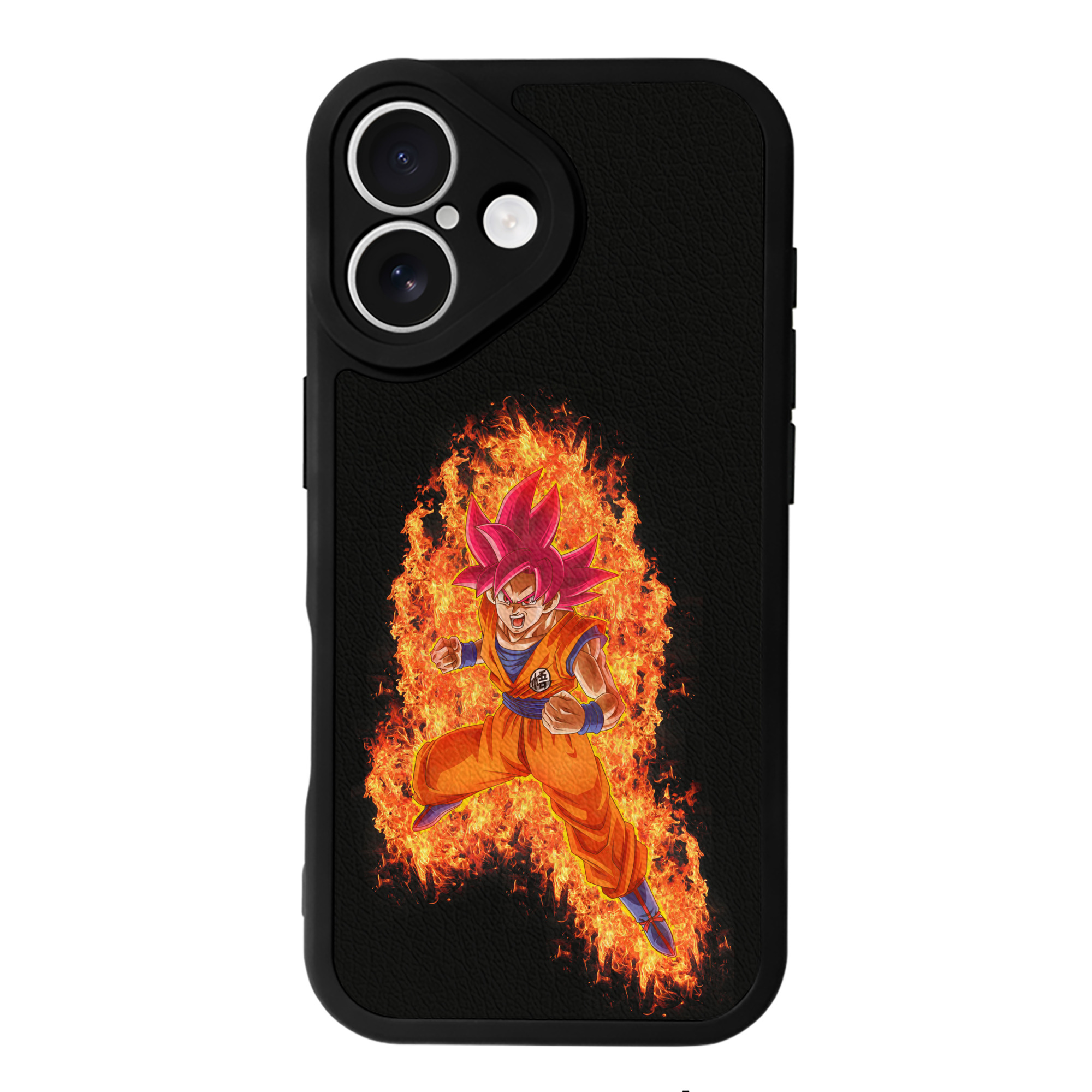 （画像用） ドラゴンボール 孫悟空（そん ごくう）Son Goku カカロット DRAGON BALL Kakarotto 【iPhone 16シリーズ対応】シリコンスマホケース（レザー調） 材質：シリコン